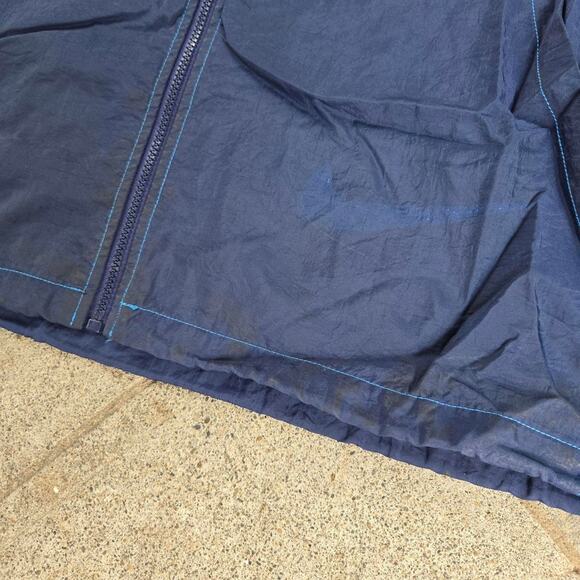 Vtg 90s NIKE Spellout Logo Graphic Baggy Athletic Hooded Zip Up Jacket XXL Fit - Picture 6 of 8